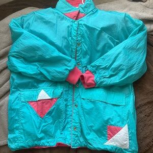 80s style reversible jacket